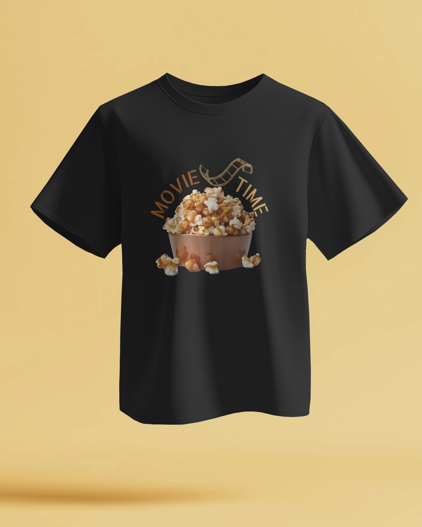 Movie Time - Round Neck T-Shirt