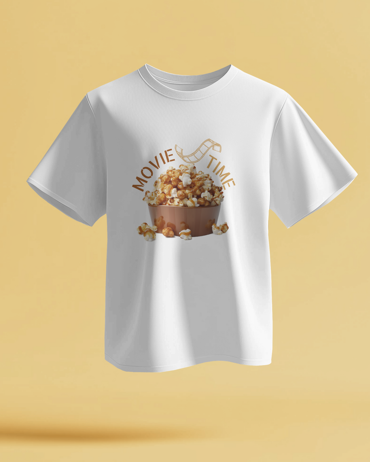 Movie Time - Round Neck T-Shirt