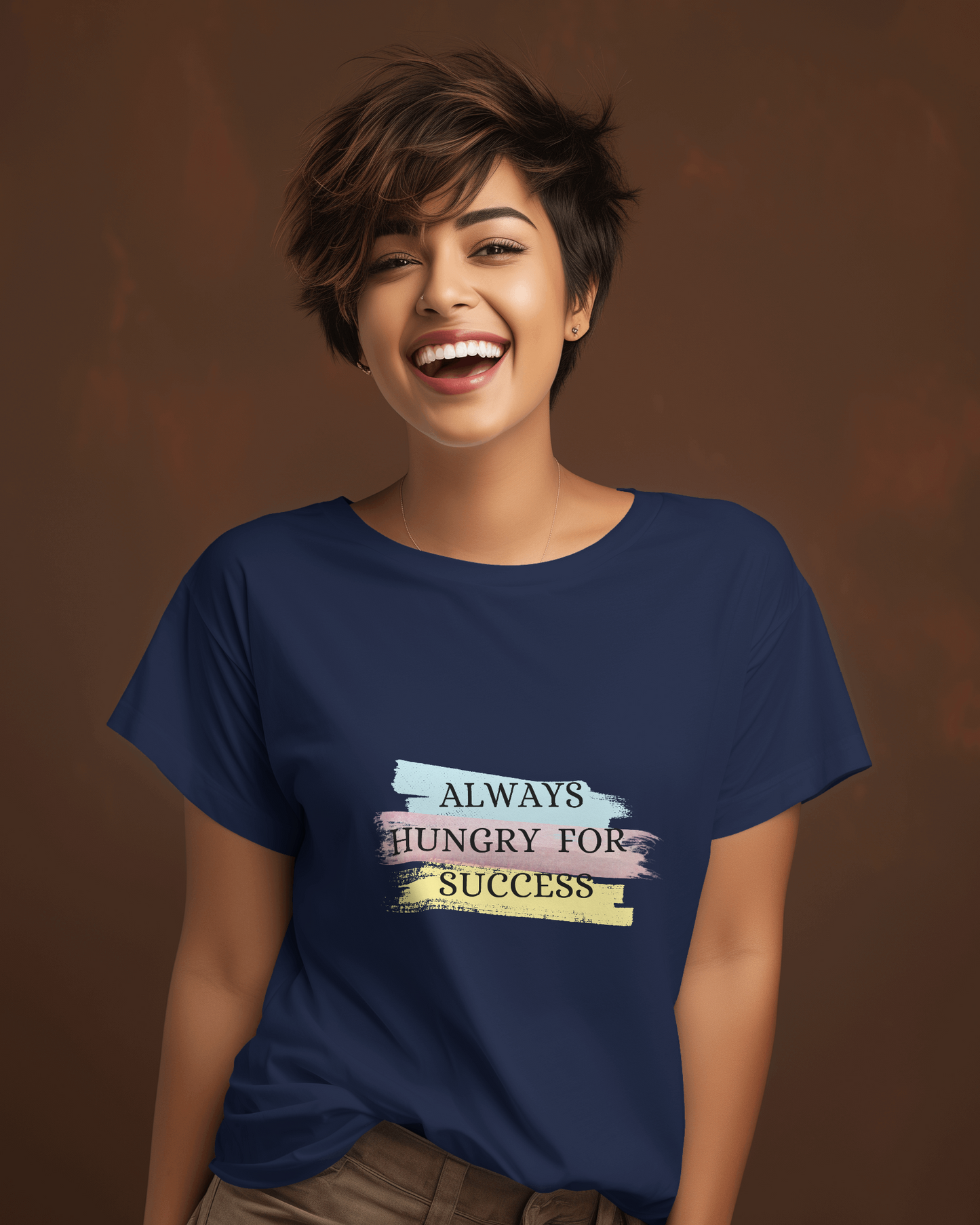 Always Hungry For Success - Round Neck T-Shirt