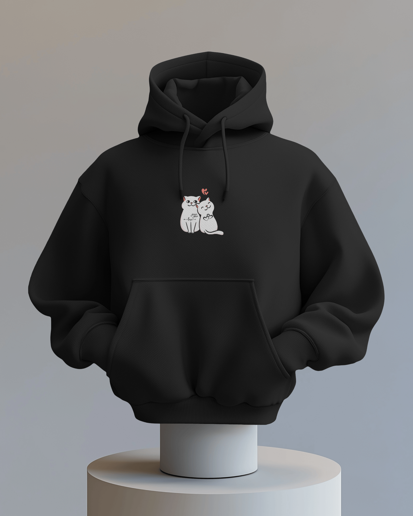 Cat Love Couples - Hoodie Unisex
