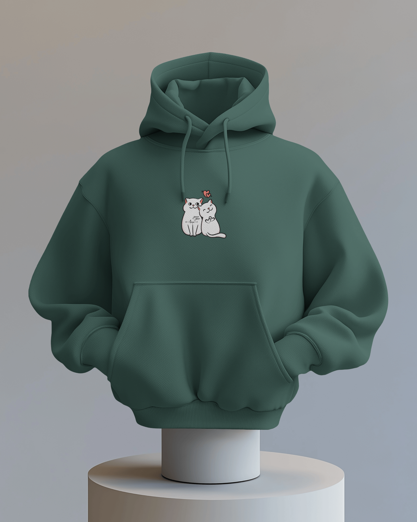 Cat Love Couples - Hoodie Unisex