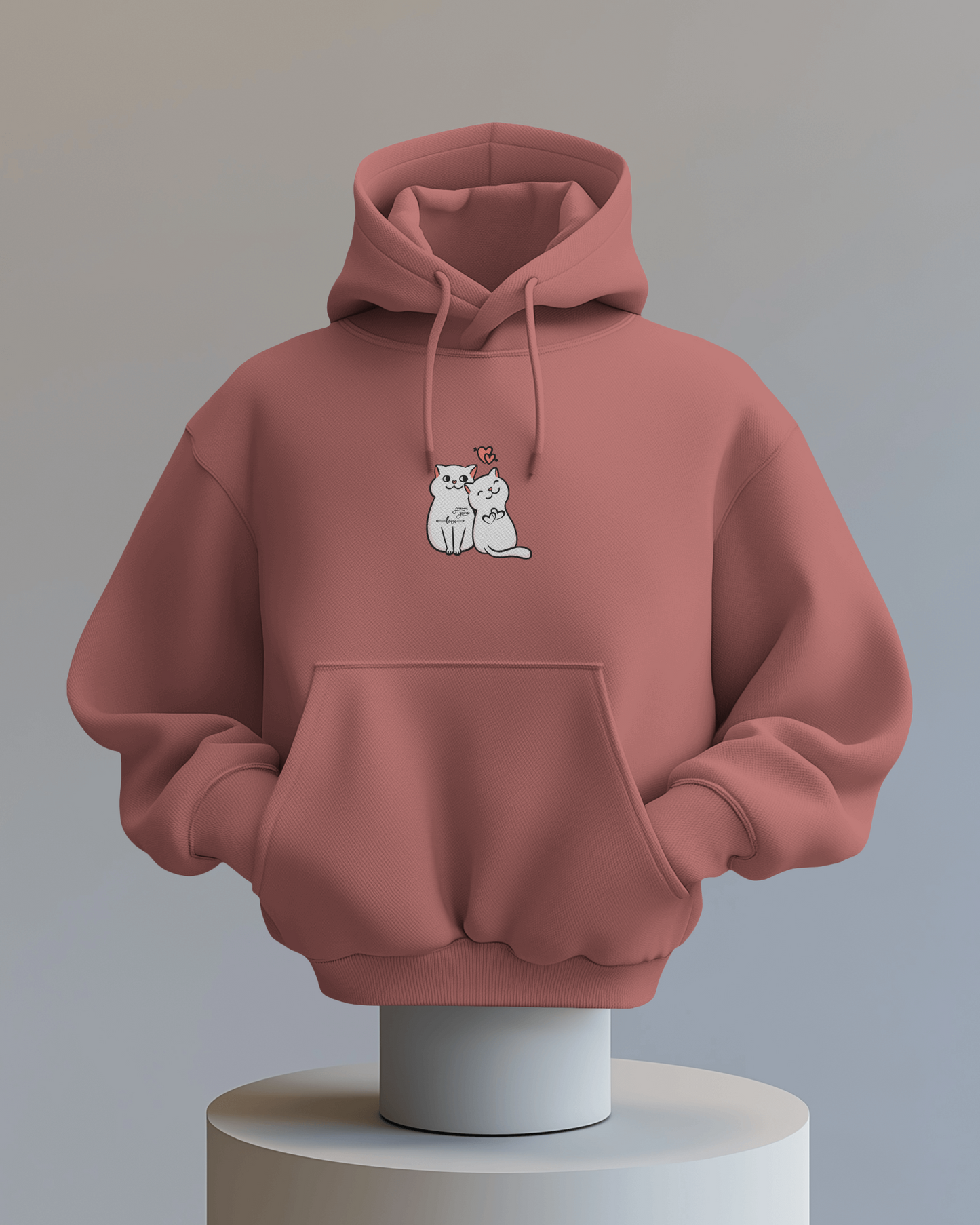 Cat Love Couples - Hoodie Unisex