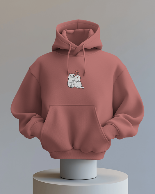 Cat Love Couples - Hoodie Unisex