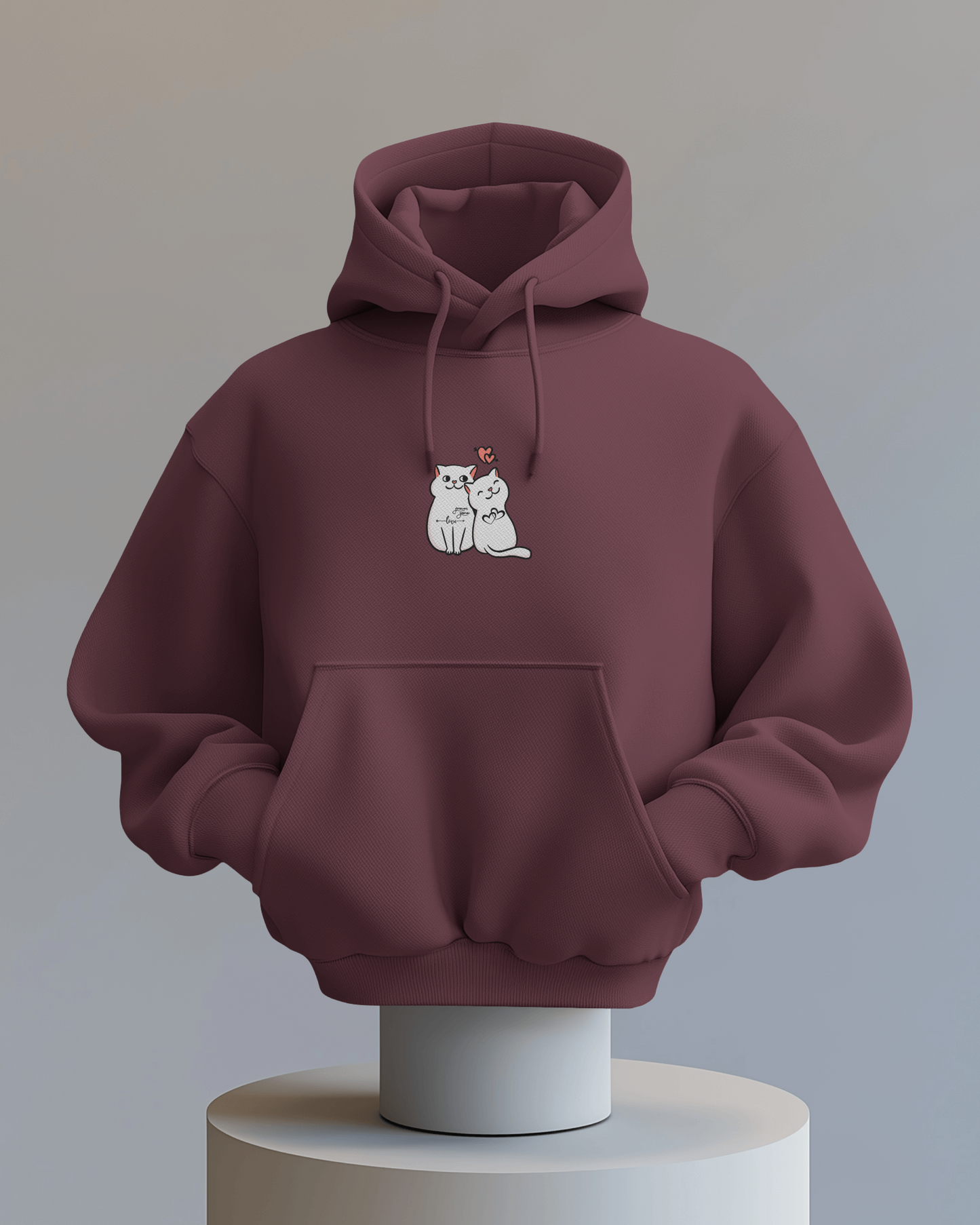 Cat Love Couples - Hoodie Unisex