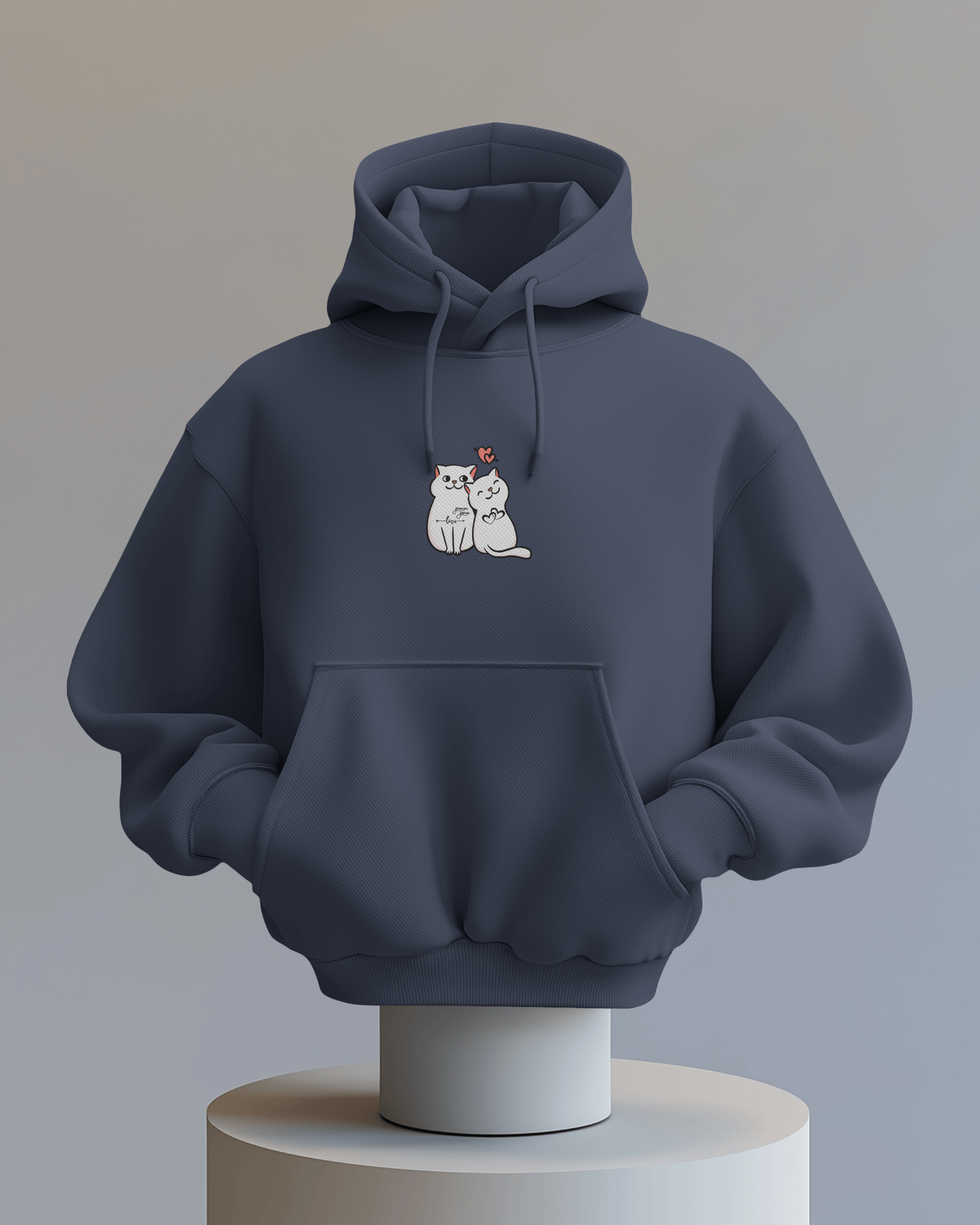 Cat Love Couples - Hoodie Unisex