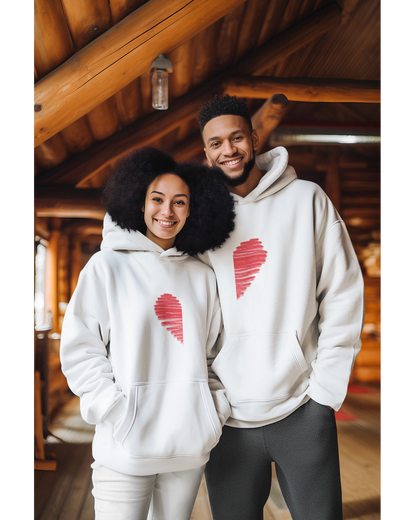 Couple Heart - Unisex Hoodie